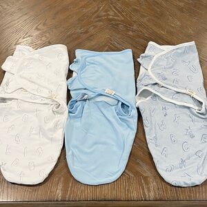 Bundle of Three KeaBabies Swaddle Wraps